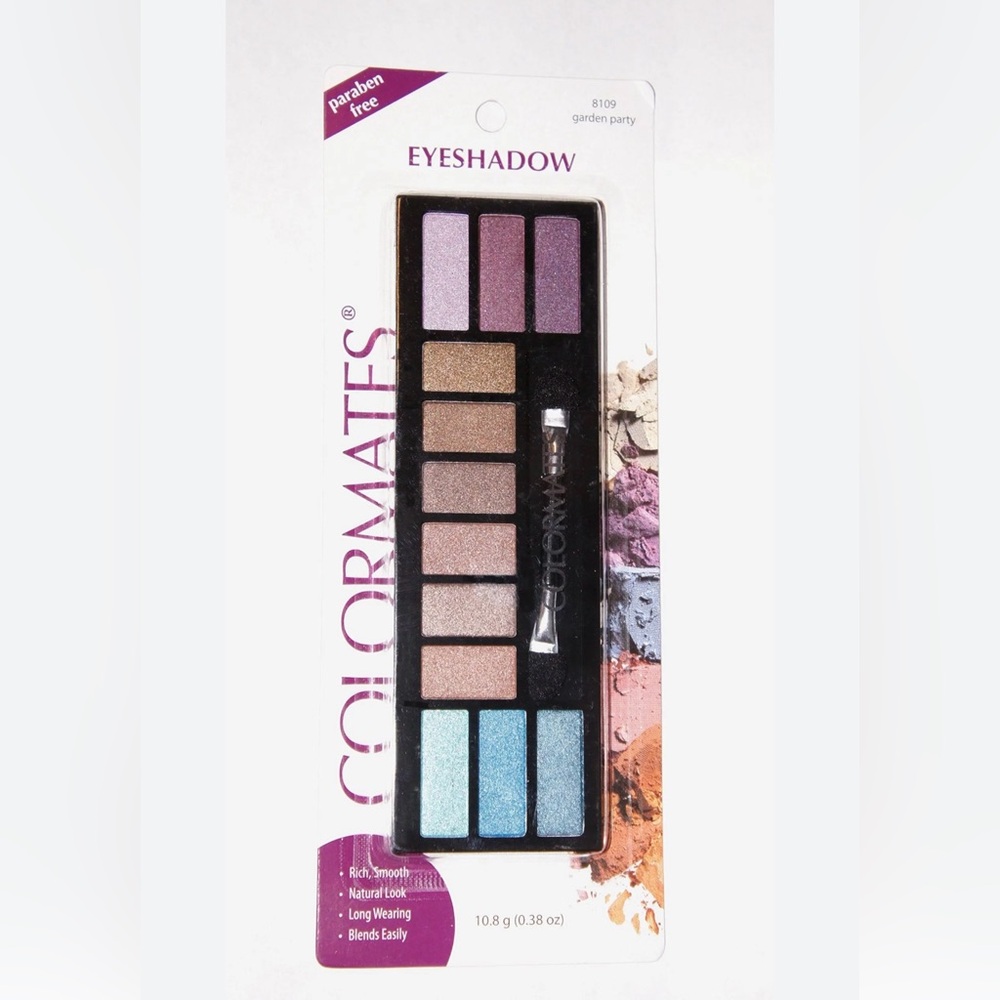 COLORMATES Eyeshadow Garden Party Eyeshadow Palette - Purple, Brown, Blue